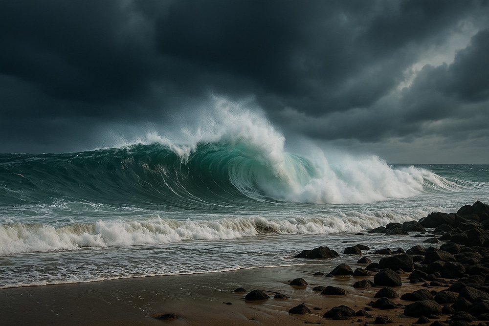 تسونامي صغير يحدث بلا زلزال… لغز حيّر العلماء