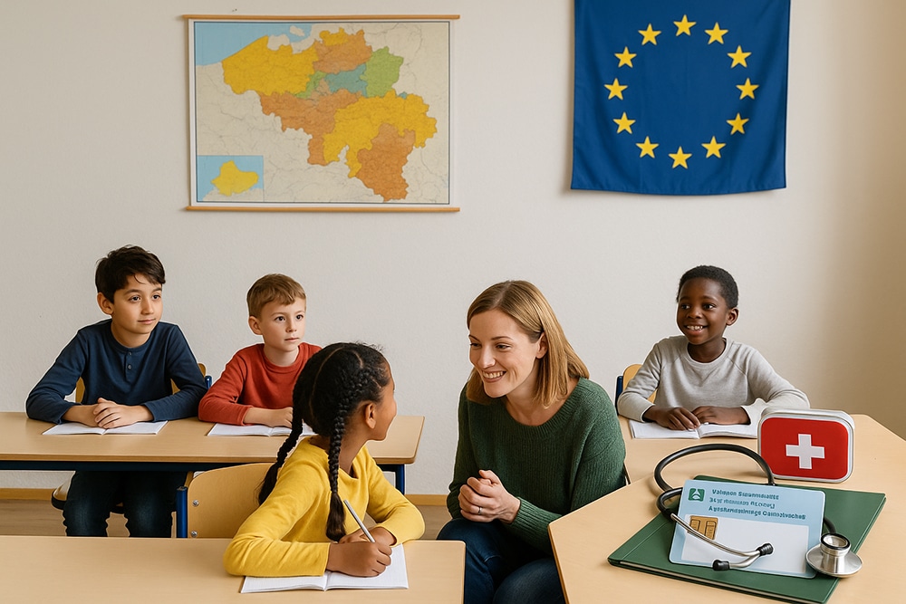 حقوق اللاجئ في التعليم والصحة ببلجيكا 2025: فرص حقيقية لبناء مستقبل آمن