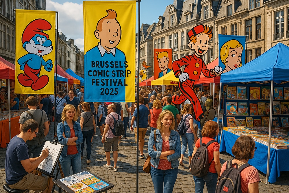 مهرجان بروكسل للرسوم المصوّرة 2025: احتفال عالمي يجمع الفن والابتكار