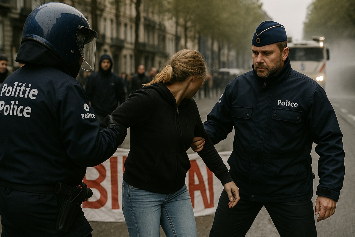 توقيف ناشطة ألمانية في بروكسل يثير الجدل حول حرية التظاهر