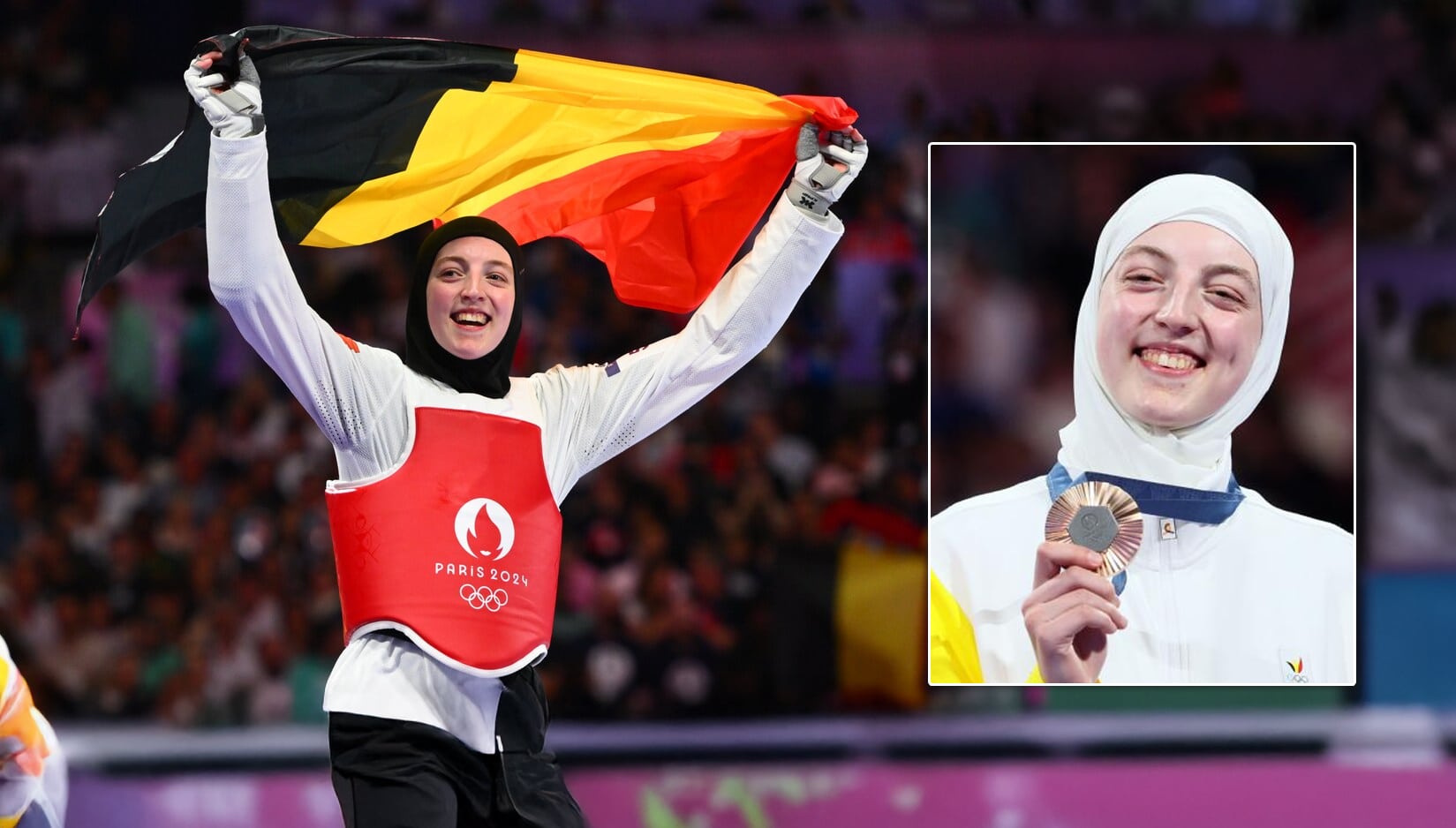 سارة شعاري… البطلة البلجيكية المغربية التي خطفت قلوب عشاق التايكواندو