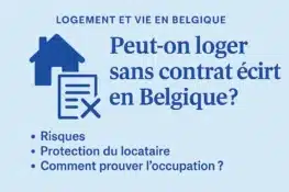 هل يمكن السكن في بلجيكا بدون عقد مكتوب؟
