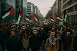 مسيرة ضخمة في بروكسل هذا الأحد تعيد الزخم للتضامن الشعبي مع فلسطين