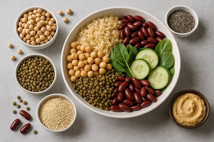 أفضل 5 مصادر نباتية للبروتين يحتاجها الجسم يوميًا