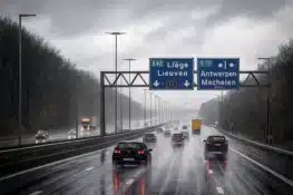 حركة المرور في بلجيكا اليوم تبدأ بيوم مزدحم بسبب الاضطرابات والأمطار