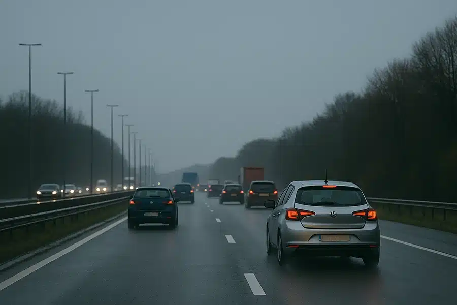 حركة المرور في بلجيكا اليوم صباح بطيء بسبب الجليد والتحذير الأصفر