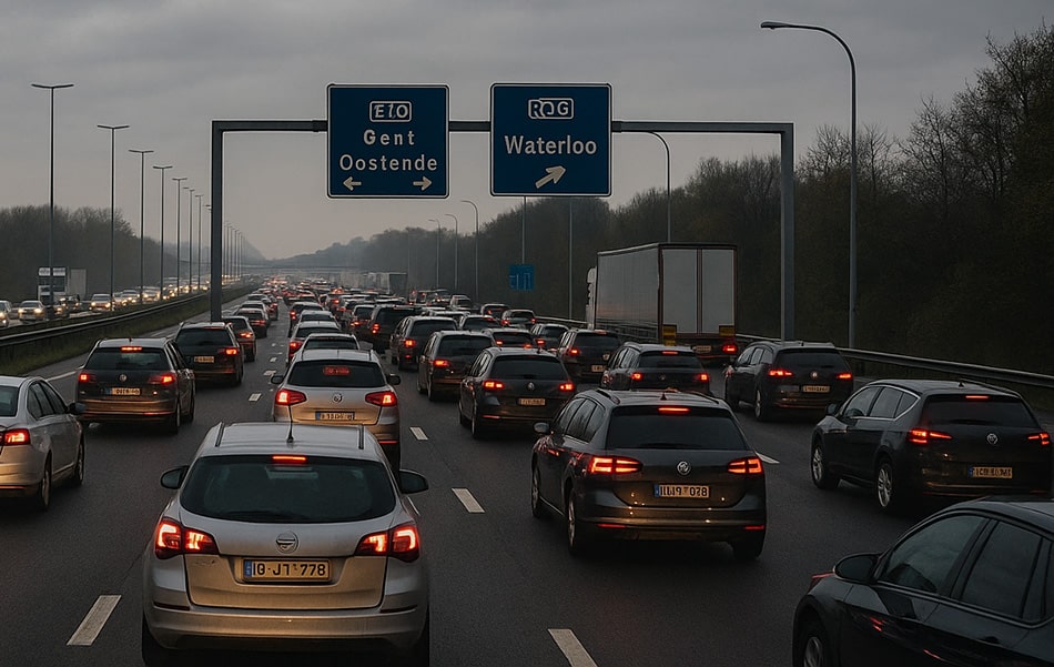 حركة المرور في بلجيكا اليوم: أمطار تعرقل التنقل وحوادث تبطئ الطرق السريعة