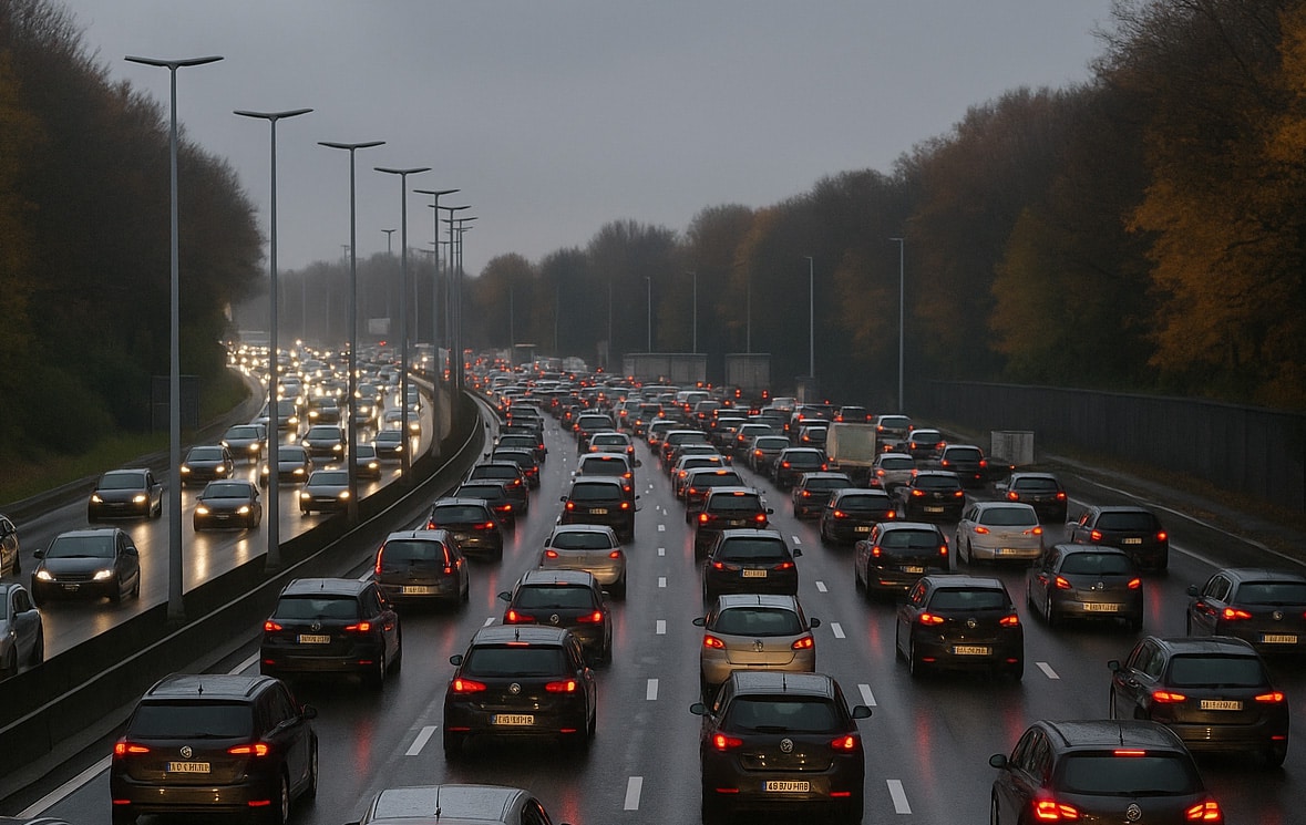 حالة الطرق في بلجيكا اليوم بين ازدحام بروكسل وأشغال لييج المستمرة