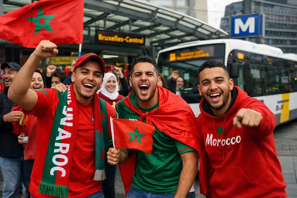 مباريات المغرب في «الكان» تغير مسارات بعض الحافلات ببروكسل وتثير تساؤلات داخل الجالية