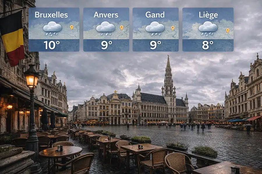 الطقس في بلجيكا اليوم: أجواء باردة وغيوم كثيفة في أغلب المناطق