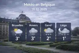 الطقس في بلجيكا اليوم: برودة شتوية وأجواء غائمة مع نهاية 2025