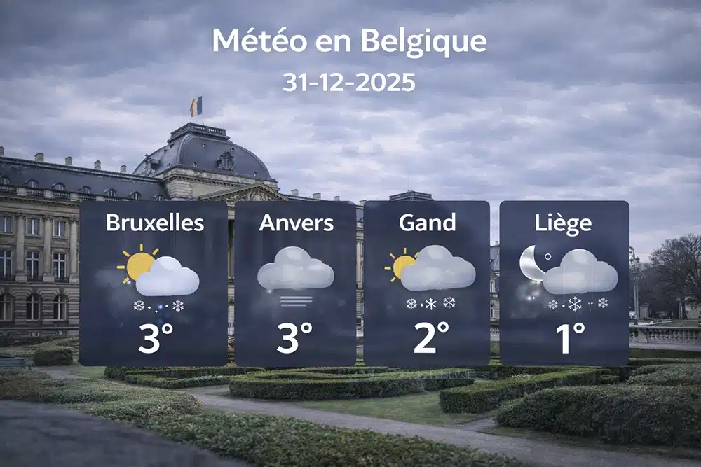الطقس في بلجيكا اليوم: برودة شتوية وأجواء غائمة مع نهاية 2025