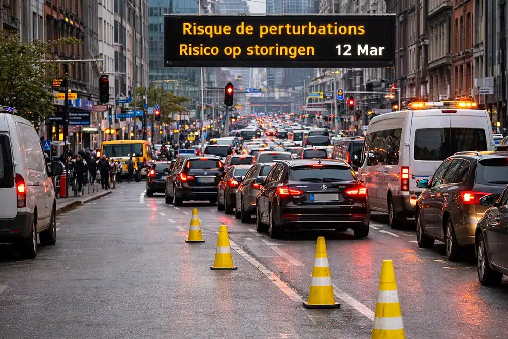 إضراب بروكسل الخميس يشل حركة المرور والشرطة تحذر السائقين
